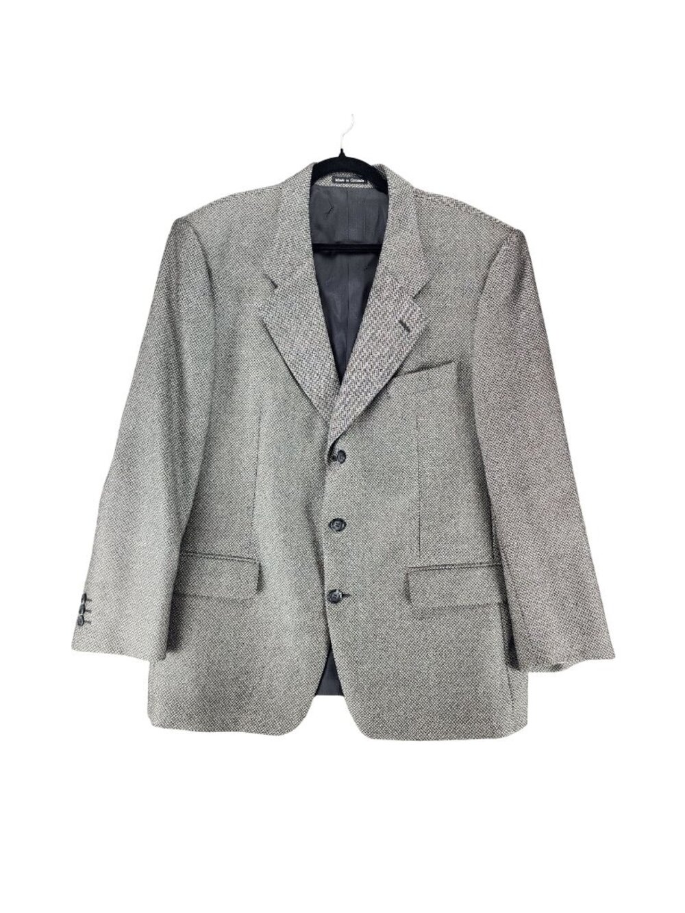 Yves Saint Laurent Jacket Mens 46R Gray Worsted Wool 3 Button Blazer *Read*